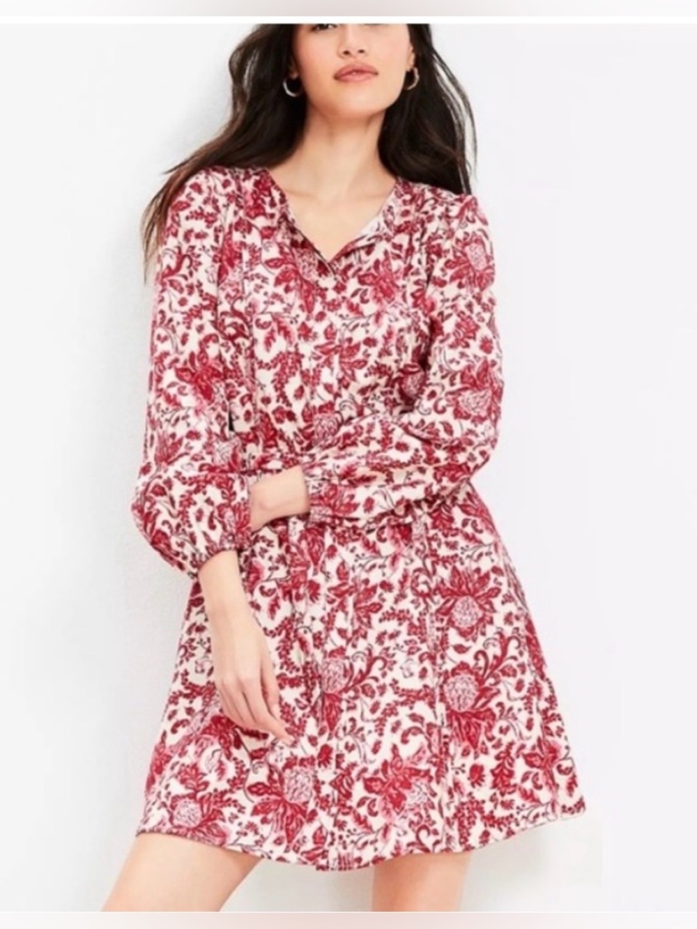 Night Bloom Tailored Short Floral Dress with Pockets by Loft NWT